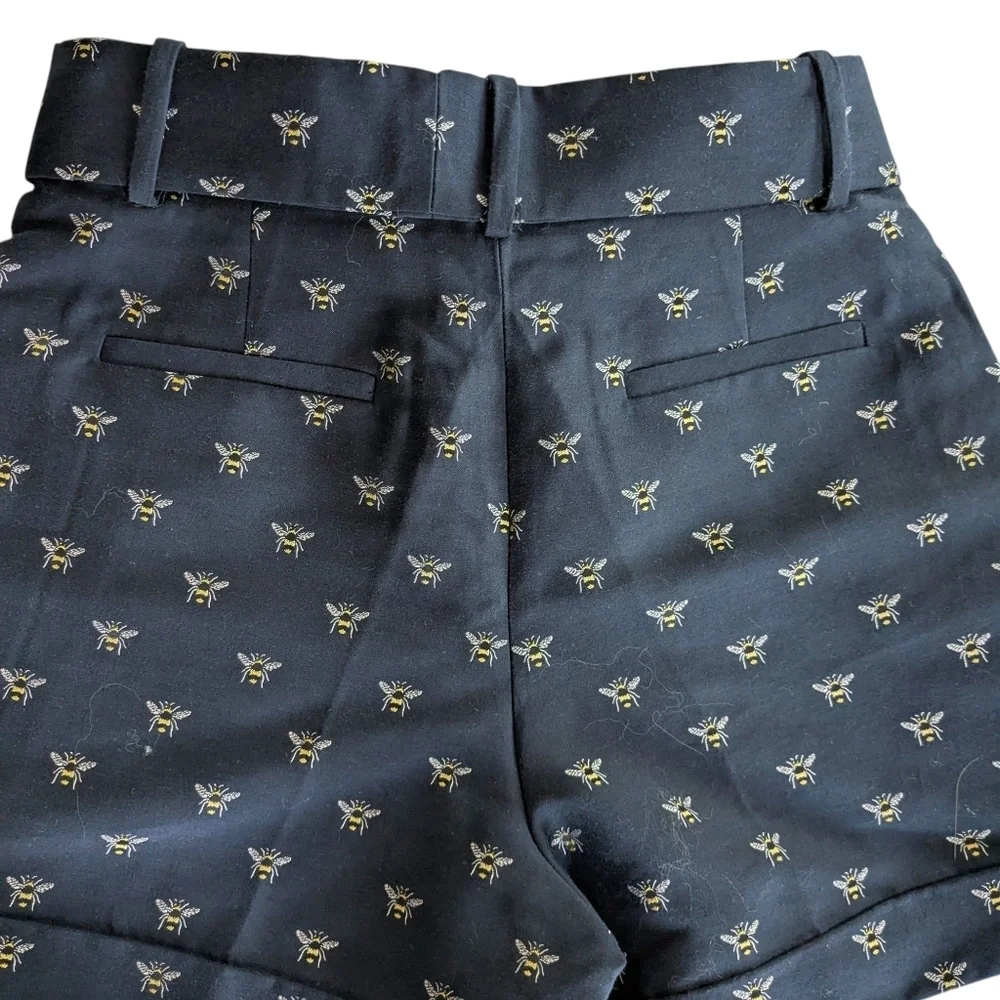 J. Crew Navy Shorts With Bee Print Dark blue Size 0 NWT